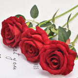 5Pcs Silk Rose Bouquet Artificial Flowers Wedding Home Decoration
