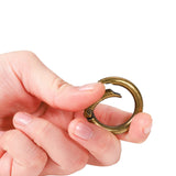 5Pcs Spring O-Ring Buckles Clips Round Push Trigger Snap Hooks