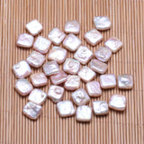 5Pcs Square Freshwater Pearl Loose Beads Charms DIY Earring Bracelet Jewelry