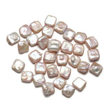 5Pcs Square Freshwater Pearl Loose Beads Charms DIY Earring Bracelet Jewelry