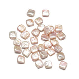 5Pcs Square Freshwater Pearl Loose Beads Charms DIY Earring Bracelet Jewelry