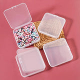 5Pcs Square Storage Container Portable Pill Coins Plastic Case Multi-function Sm