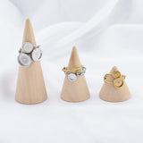 5Pcs Stainless Steel Adjustable Ring Blank Bezel Cup Settings Rings Base