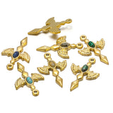 5Pcs Stainless Steel Angel Wings Holy Sword Charm Pendant