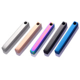 5Pcs Stainless Steel Rectangle Bar Pendant Blank for Jewelry Making