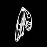 5Pcs Stainless Steel Butterfly Wings Charms Metal Cutting Pendants