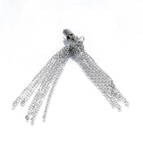 5Pcs Stainless Steel Earring Tassel Charms Jewelry Making DIY Pendant Chain