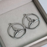 5Pcs Stainless Steel Boomerang Charms for Jewelry Making DIY Earrings Necklaces