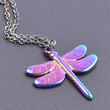 5Pcs Dragonfly Charms Stainless Steel Colorful Pendant for DIY Jewelry Making