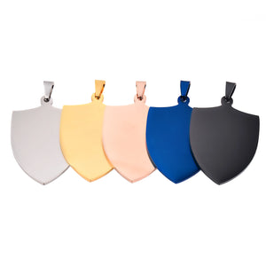 5Pcs Stainless Steel Dog Tags Pendant Necklace Jewelry