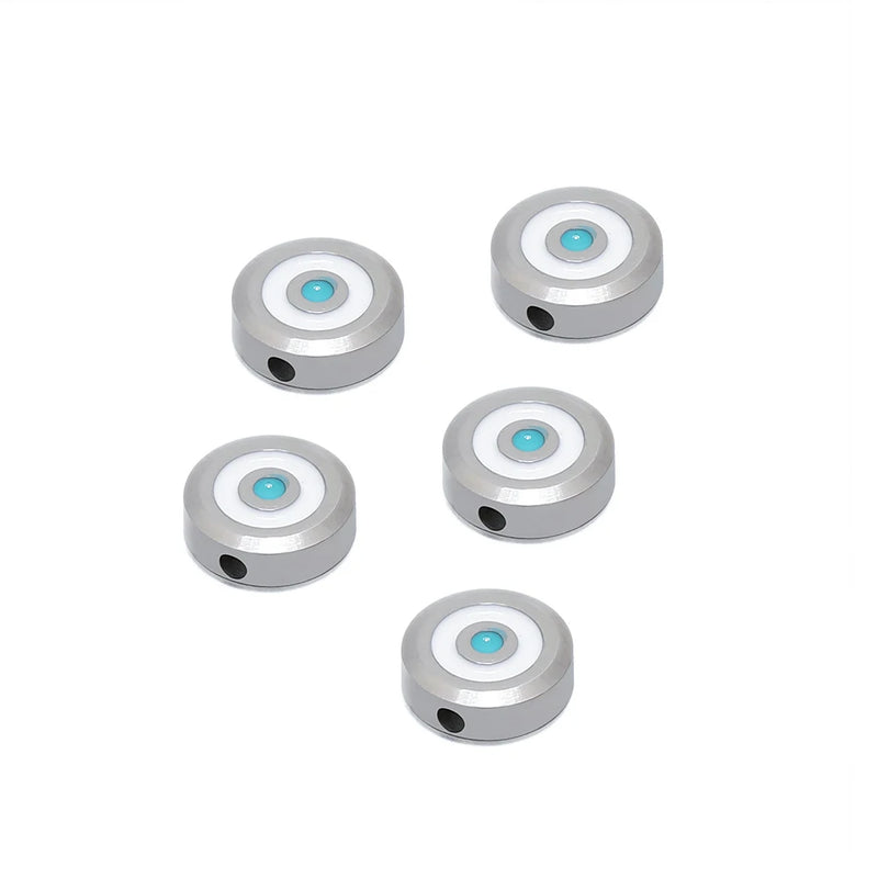 5Pcs Enamel Round Bead Charms Pendants DIY Women Necklace