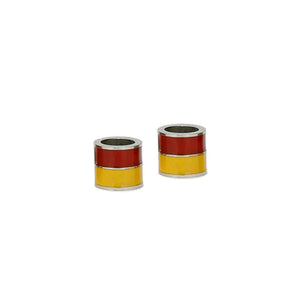 5Pcs Stainless Steel Europe Flag Beads Charms for DIY Bracelets