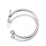 5Pcs Stainless Steel Adjustable Flat Circle Pad Bezel Ring Base 8MM Round Blanks