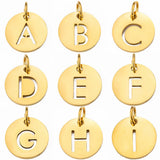 5Pcs Stainless Steel Alphabet Letter Charms A-Z Initials DIY Jewelry Making