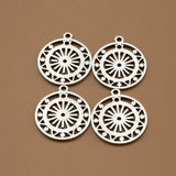 5Pcs Stainless Steel Sun Star Charms for Jewelry Making