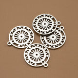 5Pcs Stainless Steel Sun Star Charms for Jewelry Making