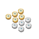 5Pcs Stainless Steel Enamel Turkey Eyes Beads Charm DIY Jewelry