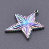 5Pcs Stainless Steel Star Charms for Jewelry Making Earring Pendant