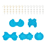 5Pcs Sun Moon Cloud Star Silicone Mold for DIY Earrings