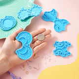 5Pcs Sun Moon Cloud Star Silicone Mold for DIY Earrings
