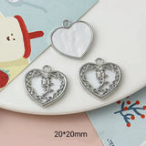 5Pcs Alloy Moon Love Heart Charms DIY Jewelry Accessories