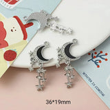 5Pcs Alloy Moon Love Heart Charms DIY Jewelry Accessories