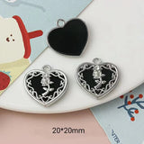 5Pcs Alloy Moon Love Heart Charms DIY Jewelry Accessories