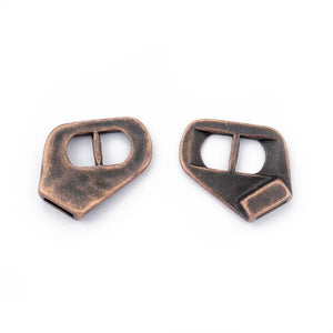 5Pcs Tibetan Silver Buckle Clasp for 10mm Flat Leather Cord Bracelets