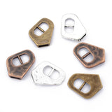 5Pcs Tibetan Silver Buckle Clasp for 10mm Flat Leather Cord Bracelets