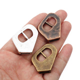 5Pcs Tibetan Silver Buckle Clasp for 10mm Flat Leather Cord Bracelets
