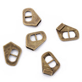 5Pcs Tibetan Silver Buckle Clasp for 10mm Flat Leather Cord Bracelets