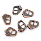 5Pcs Tibetan Silver Buckle Clasp for 10mm Flat Leather Cord Bracelets
