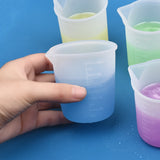 5Pcs 100mL Silicone Measuring Cup Food-Grade Cake DIY Resin Tools