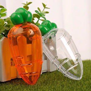 5Pcs Transparent Easter Plastic Carrots Candy Boxes