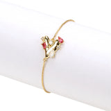 Crystal Zircon Heart Bracelet for Women Girls Wedding Party Jewelry