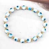 Bohemia Style Eye Bracelets for Women Plated Bead Jewellery