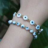 Bohemia Style Eye Bracelets for Women Plated Bead Jewellery
