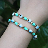 Bohemia Style Eye Bracelets for Women Plated Bead Jewellery
