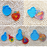 5Pcs Vase Bottle Silicone Keychain Mold Resin Pendant Craft Tool