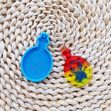 5Pcs Vase Bottle Silicone Keychain Mold Resin Pendant Craft Tool
