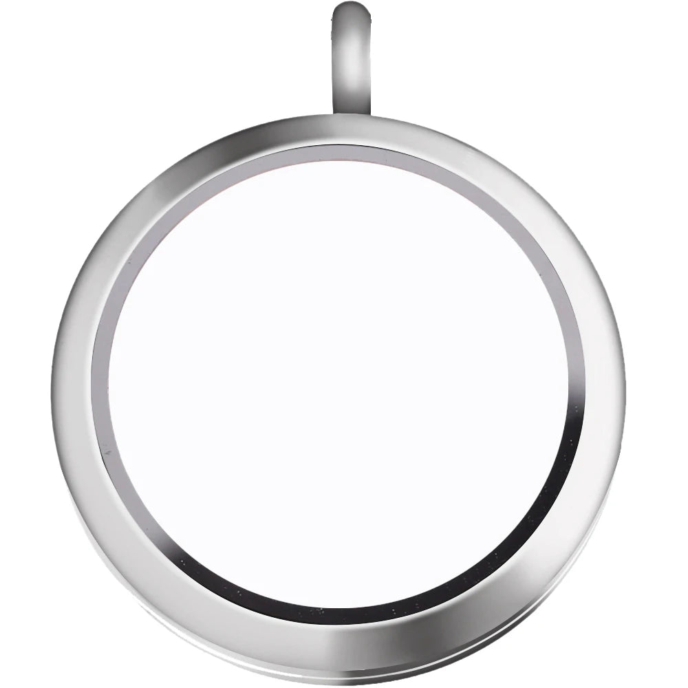 5Pcs Vintage Silver Memory Floating Locket Charms DIY Making Jewelry