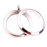 5Pcs Vintage Silver Memory Floating Locket Charms DIY Making Jewelry