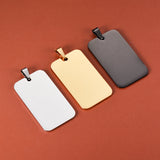 5Pcs Military Tag Men Stainless Steel Pendant Necklace