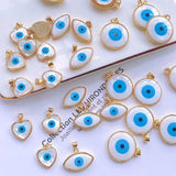 Women's Evil Eye Necklace Copper Pendant Plated Shell Various Shapes Jewelry
