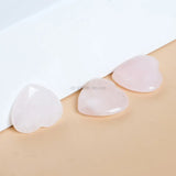 5Pcs/bag Madagascar Natural Rose Quartz Big heart Pink Healing Stone Crystal
