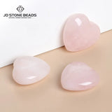 5Pcs/bag Madagascar Natural Rose Quartz Big heart Pink Healing Stone Crystal