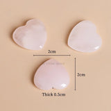 5Pcs/bag Madagascar Natural Rose Quartz Big heart Pink Healing Stone Crystal