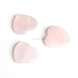 5Pcs/bag Madagascar Natural Rose Quartz Big heart Pink Healing Stone Crystal
