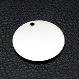 5Pcs 25mm Stainless Steel Charms for Diy Jewelry Inspirational Pendant