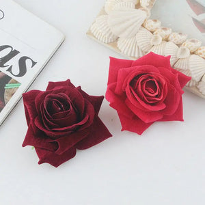 5Pcs Silk Rose Flower Head Wedding Home Decoration DIY Flower Wall Accessories